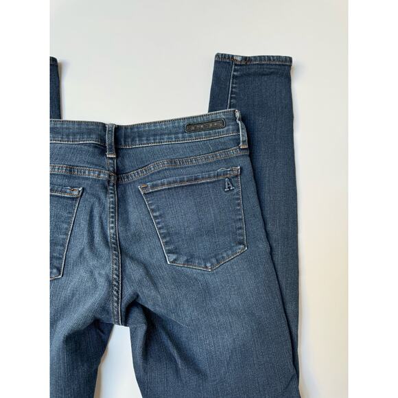 Articles of Society Full Ankle Length Mya Dark Washed Blue Denim Skinny Jeans - Picture 8 of 10